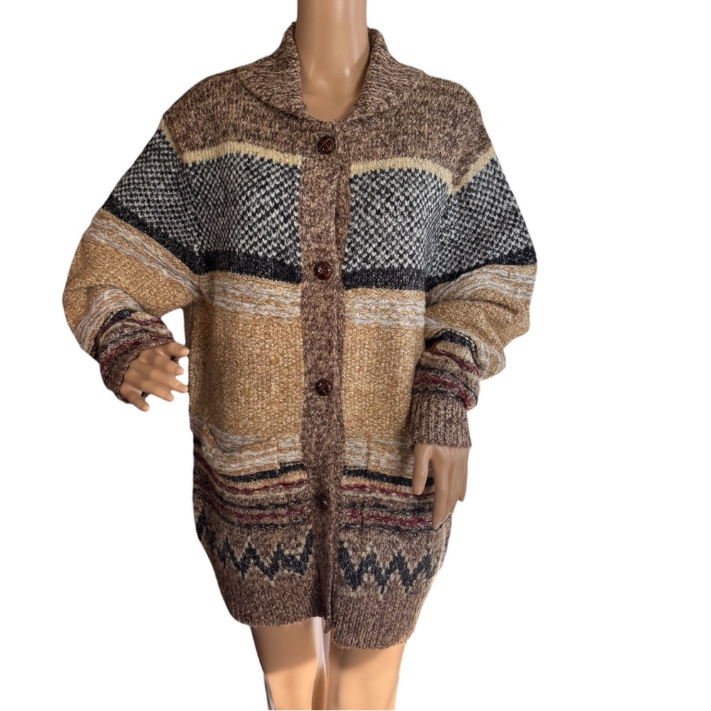 The Normal Brand Knit Cardigan Womens S Carmy Heritage Button Up Anthropologie